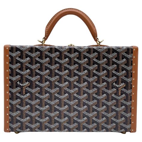 goyard trunk blue|Goyard trunk bag price list.